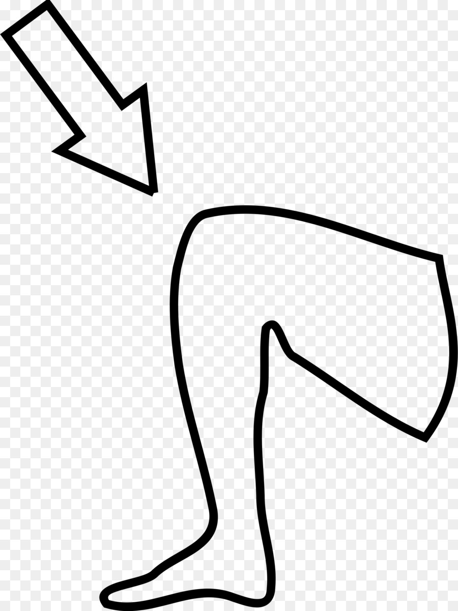 leg clipart colouring page