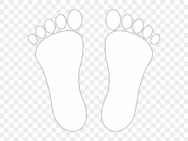 legs clipart foot outline