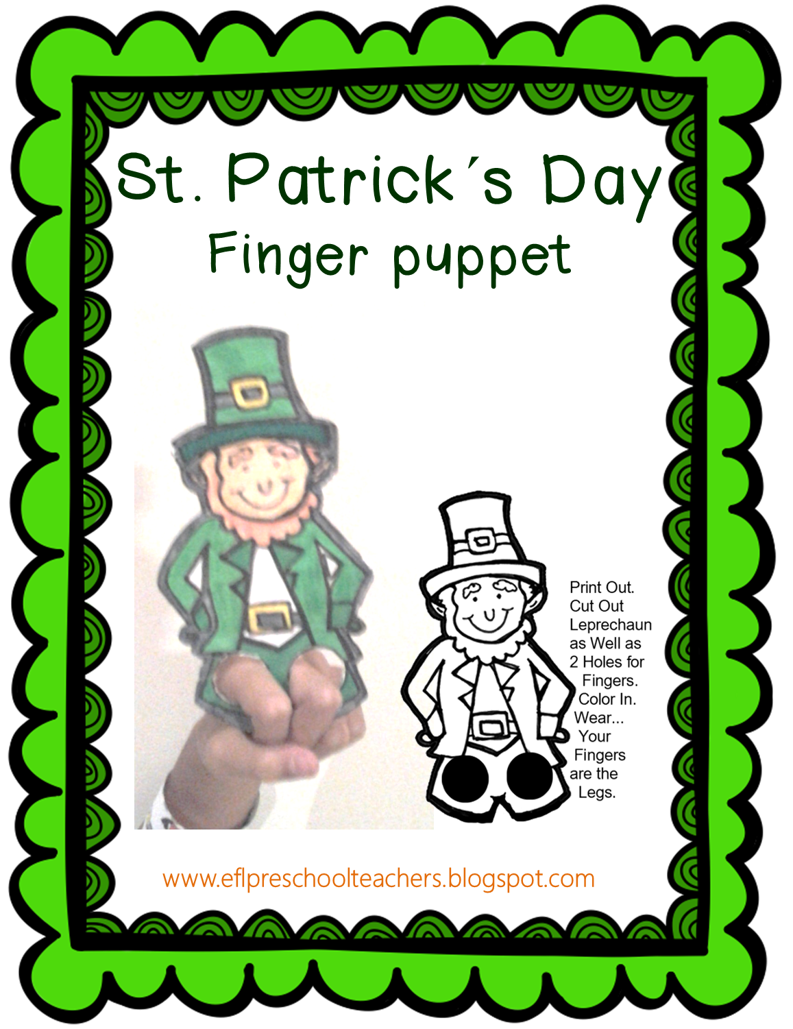 Leg clipart leprechaun. Esl efl preschool teachers