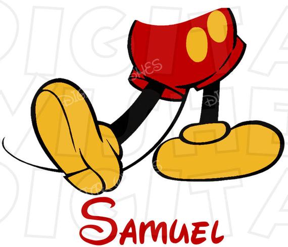 leg clipart mickey mouse