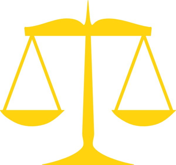 legal clipart gold scale