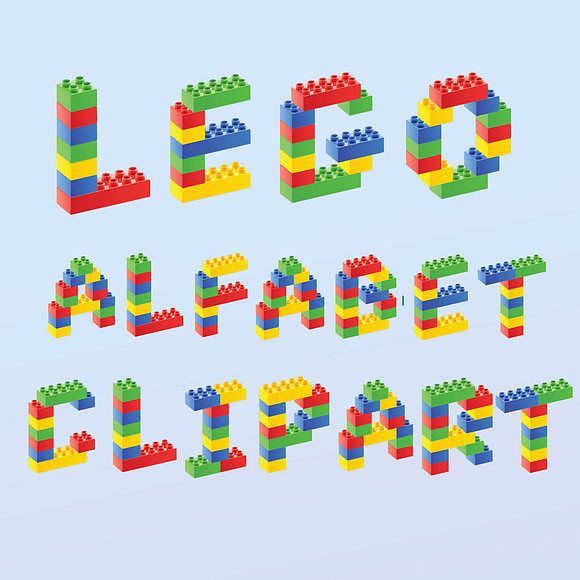 lego clipart alphabet