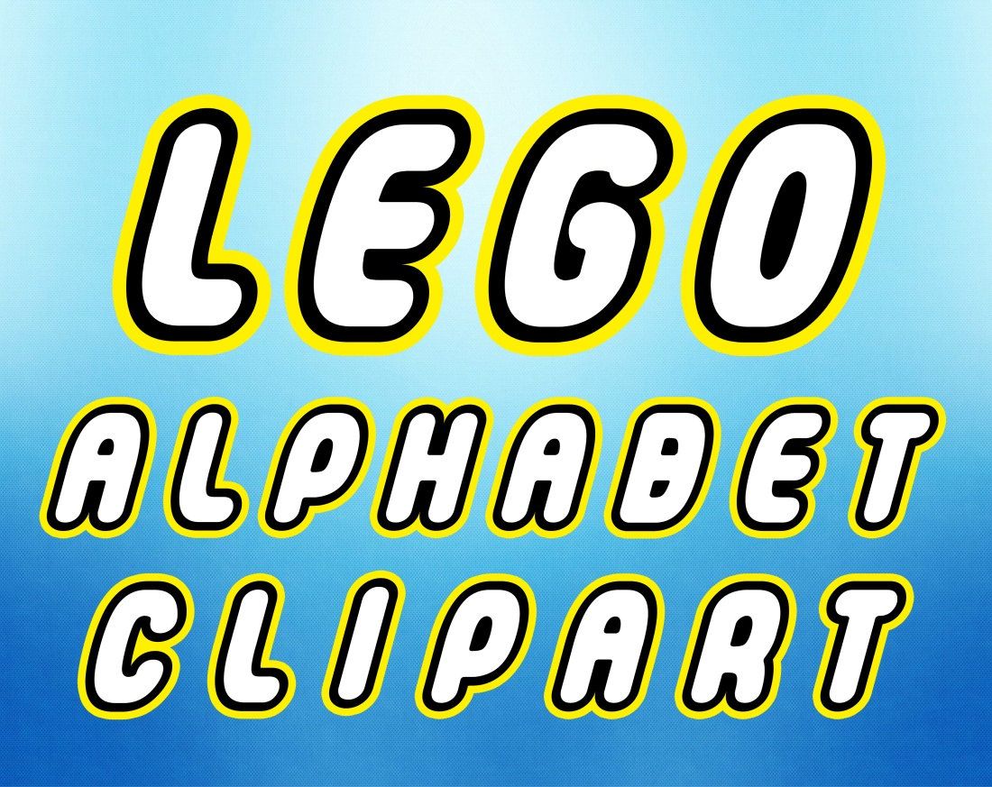 lego clipart font