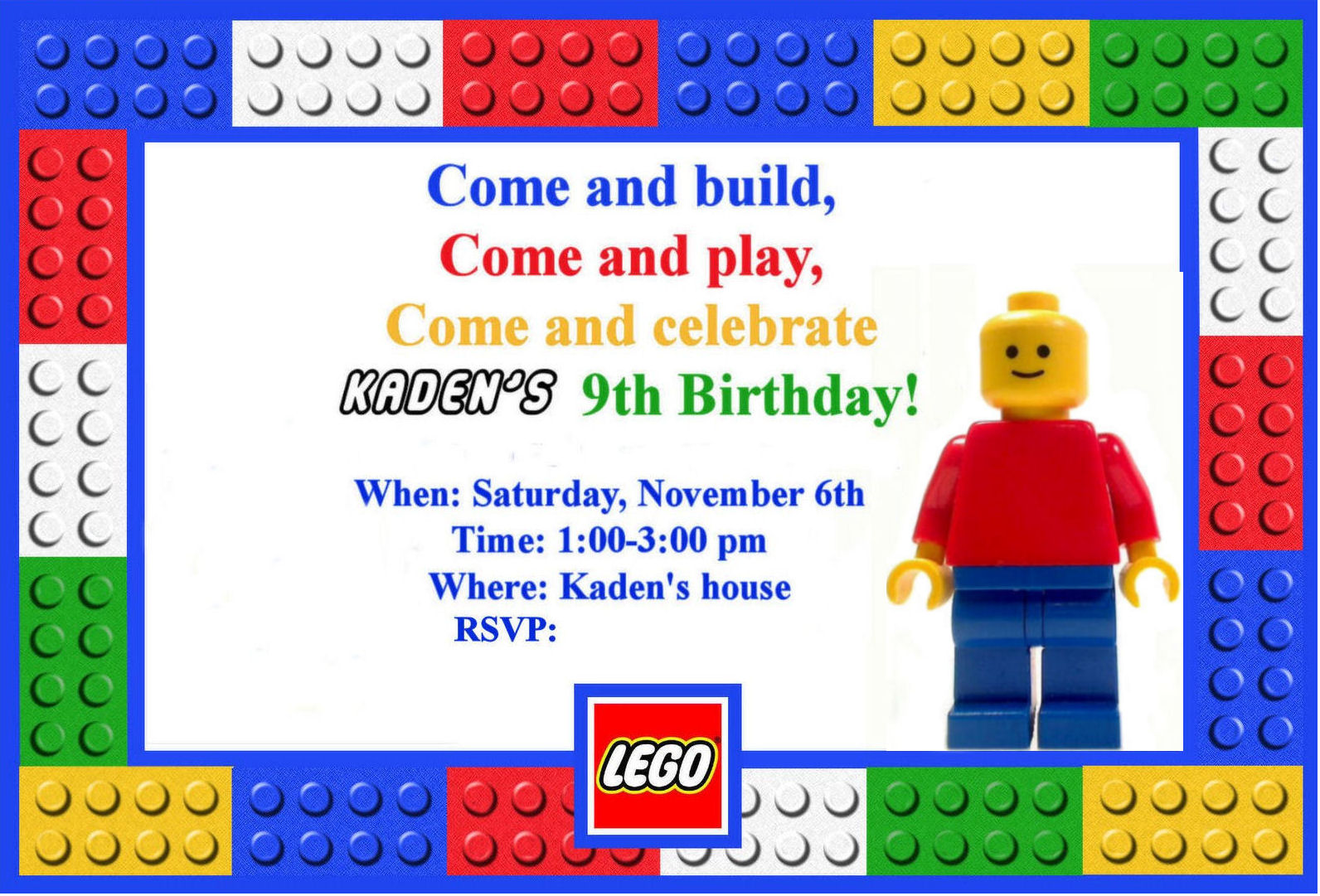 Lego clipart invitation. Free cliparts party download