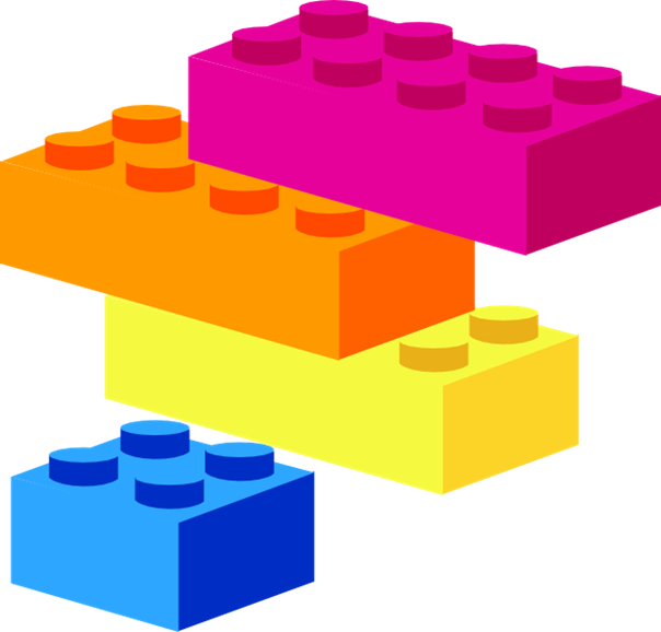 legos clipart stacked