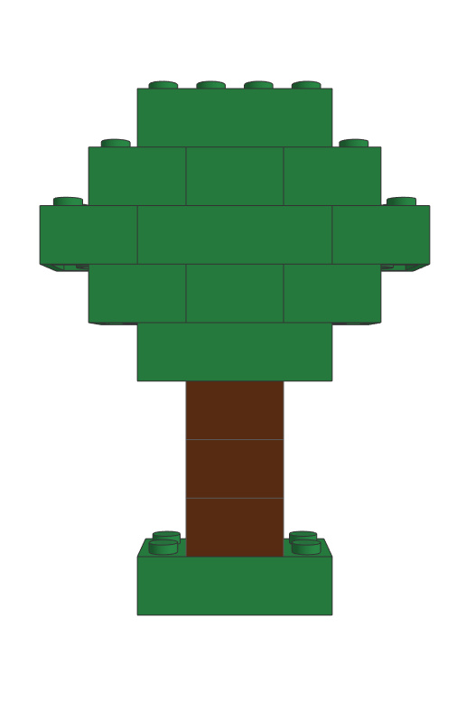 The bobby brix channel. Lego clipart tree