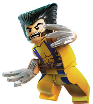 Lego clipart wolverine. Marvel heroes no background