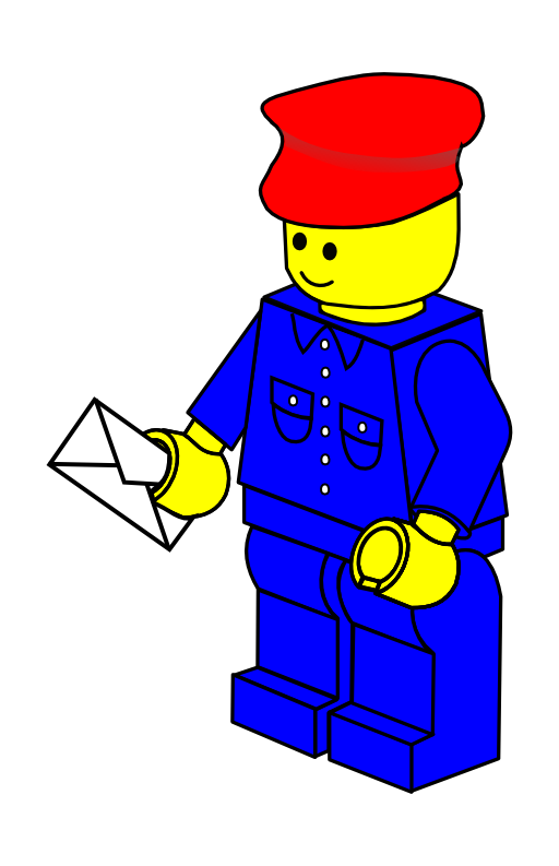 Lego clipart worker. Town postman i royalty