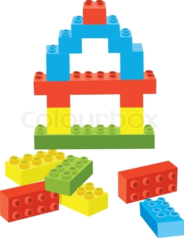 legos clipart 3 block