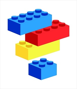 legos clipart 5 block