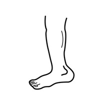 legs clipart black and white