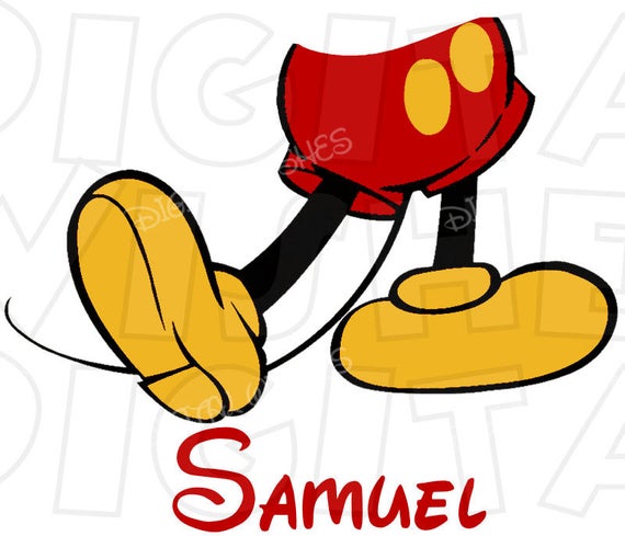 legs clipart mickey mouse