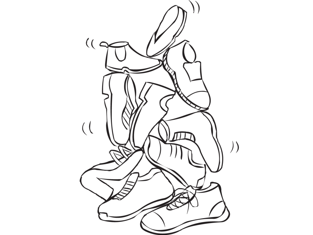 legs clipart shoe drawing