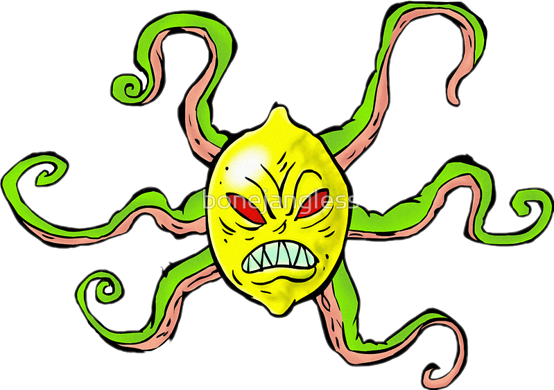 lemon clipart angry