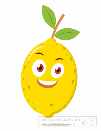 lemon clipart character