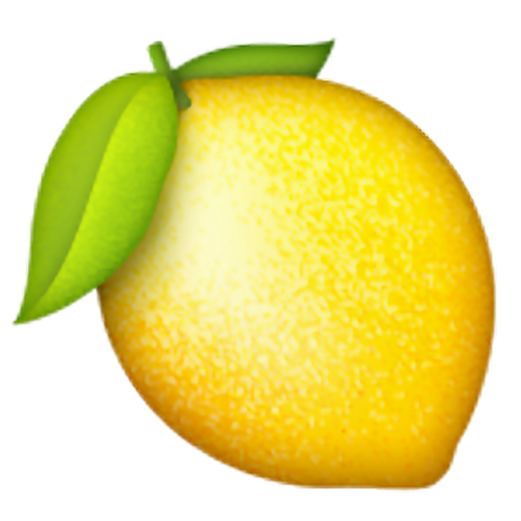 lemon clipart emoji