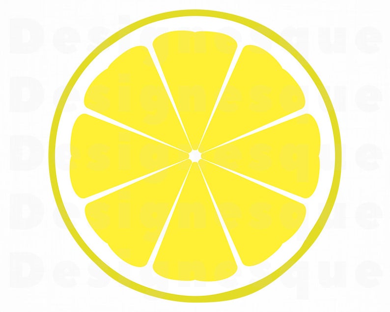 lemons clipart sliced