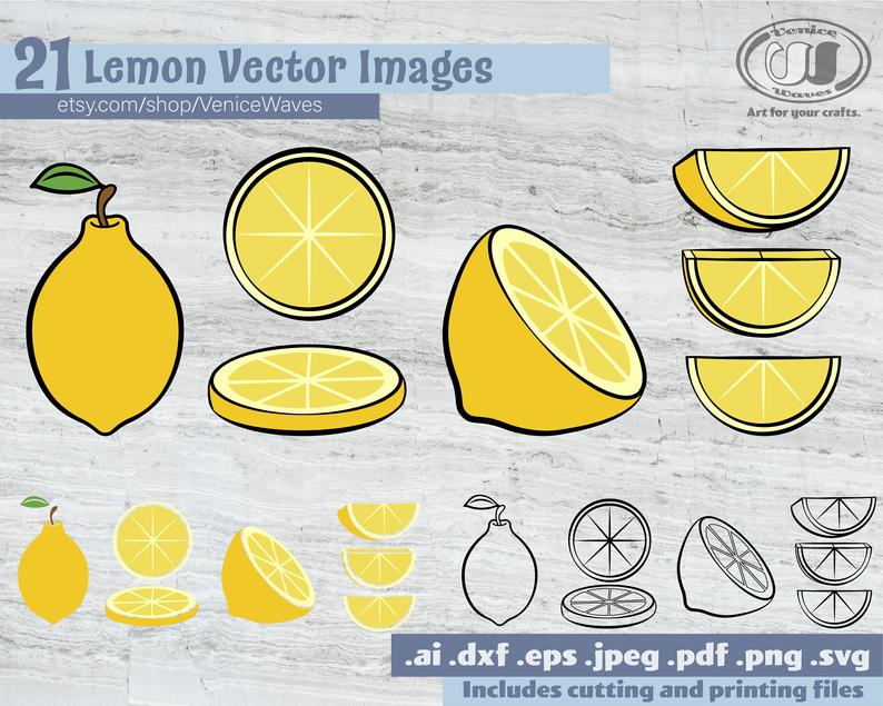 lemon clipart pdf
