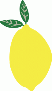 lemon clipart silhouette
