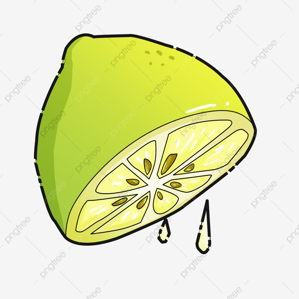 lemon clipart squeezed lemon