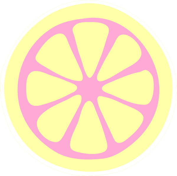 Lemon clipart strawberry lemonade. Slice clip art pink