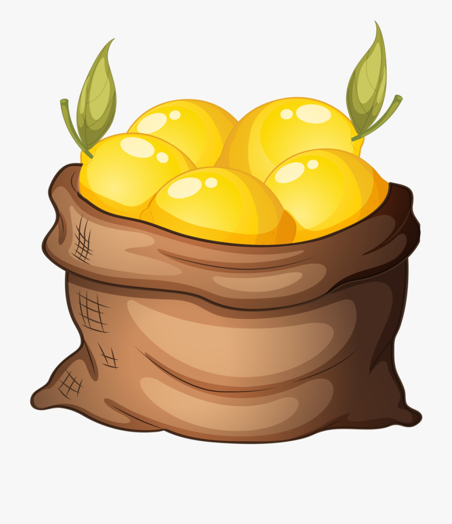 Lemons clipart basket. Lemon of clip art