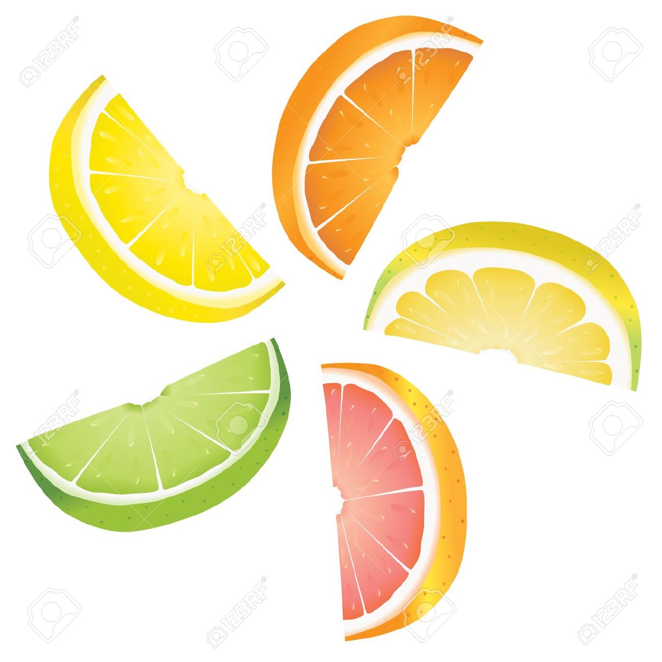 lemons clipart orange