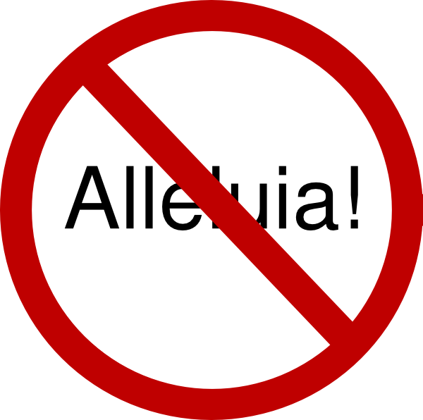 Alleluia prohibited during clip. Lent clipart love