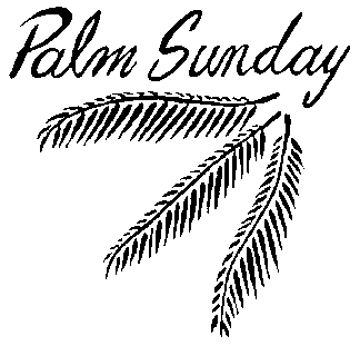 Palm clipart word. Free lenten download clip