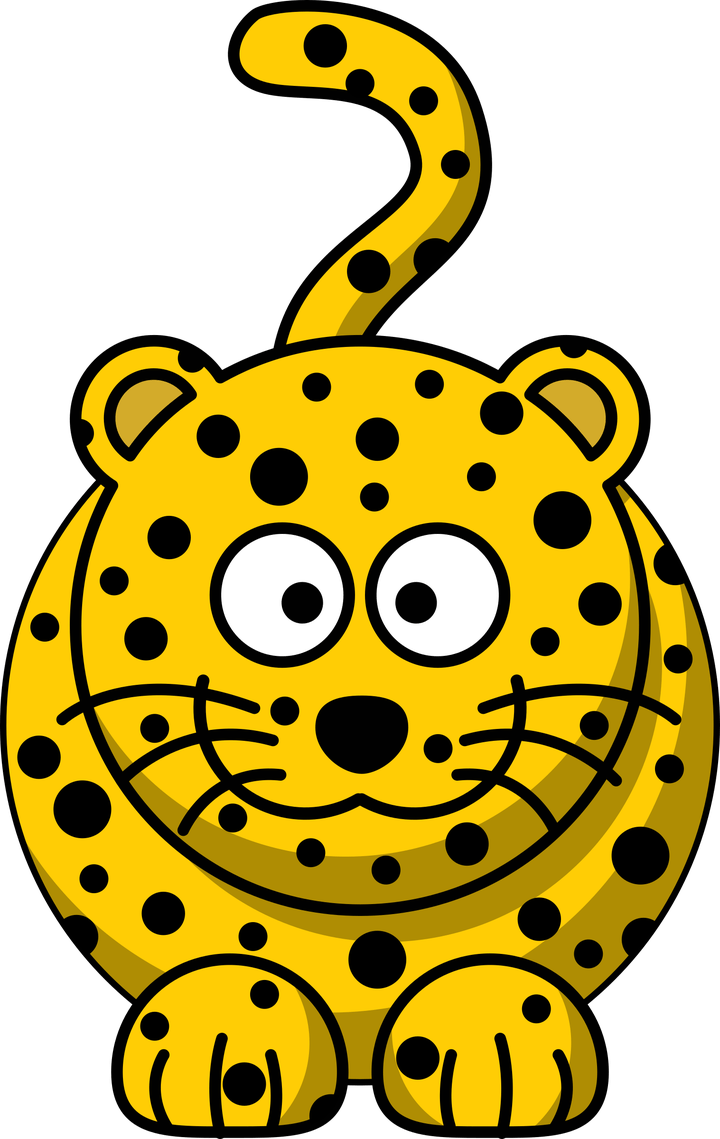 leopard clipart animated