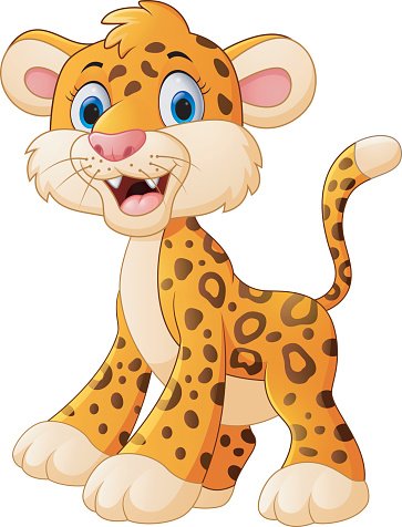 leopard clipart animated