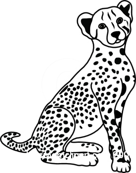 leopard clipart arabian leopard