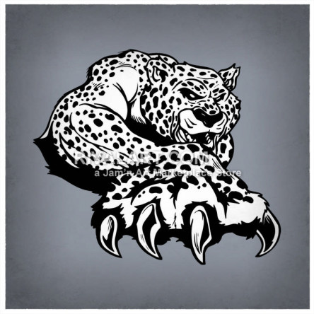leopard clipart claw