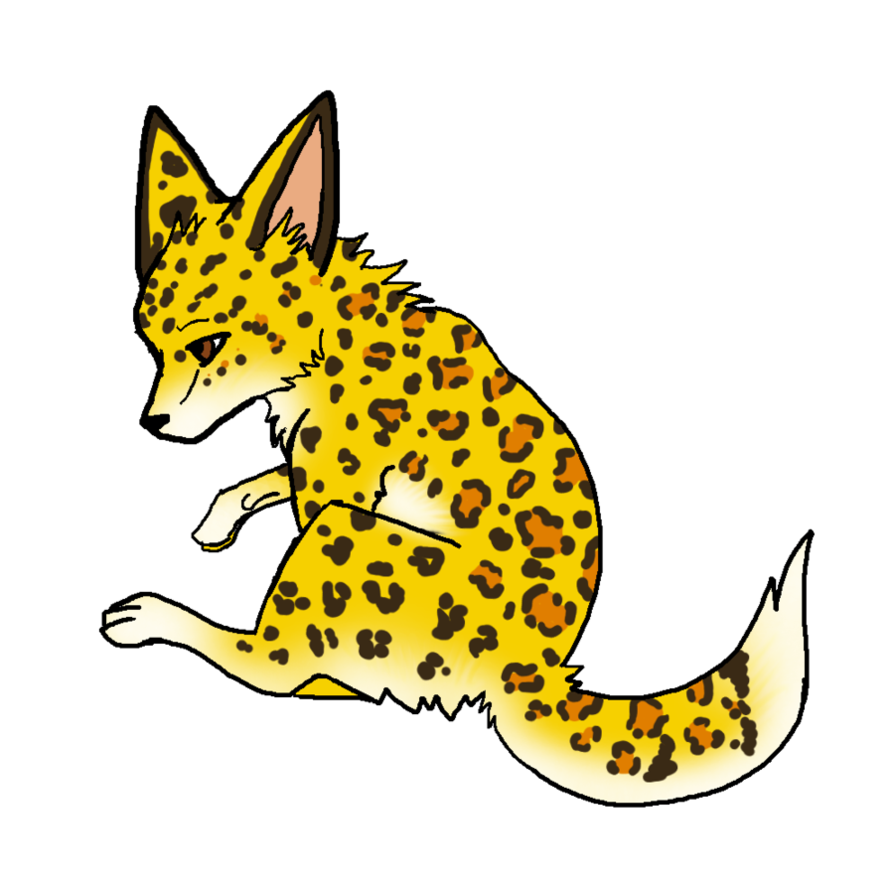 leopard clipart fox