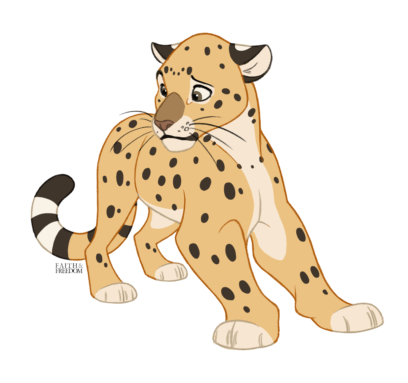 Weasyl . Leopard clipart leopard cub
