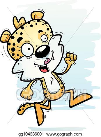 leopard clipart running