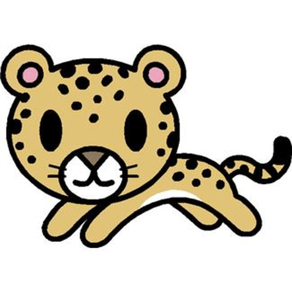 leopard clipart simple