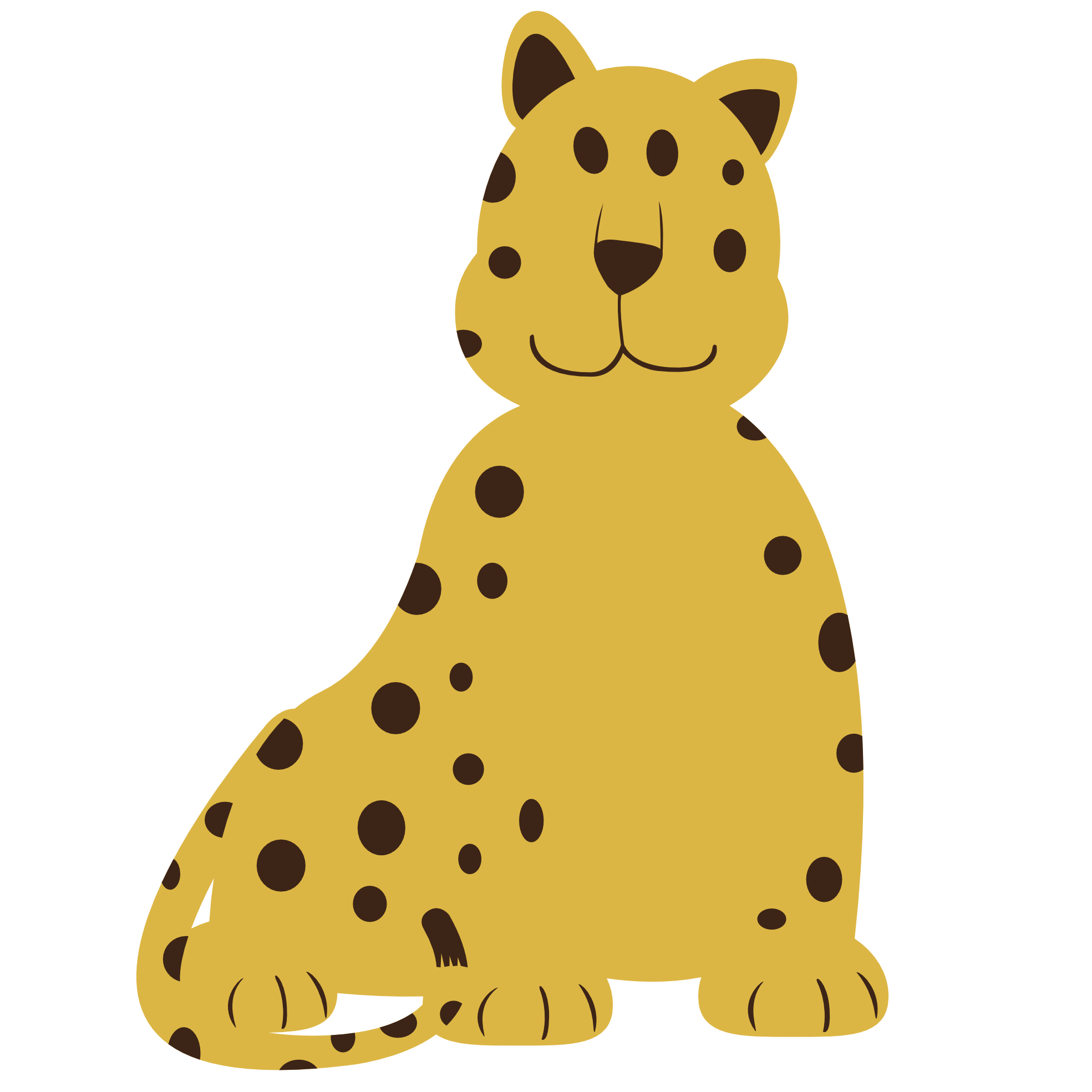 leopard clipart svg