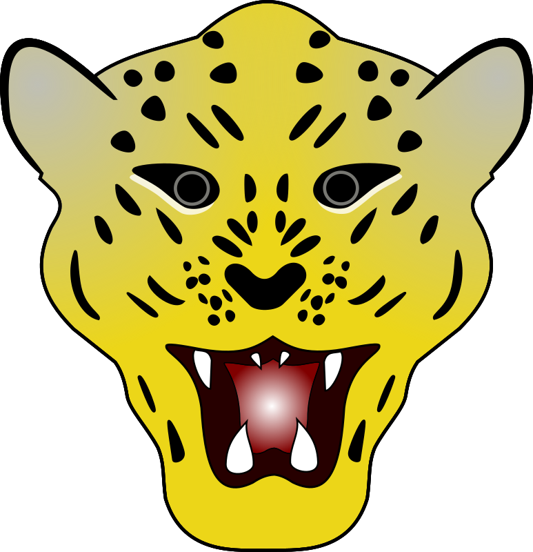 Head medium image png. Leopard clipart yellow