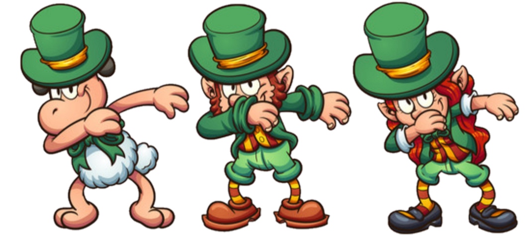 Leprechaun clipart dabbing. The newest stickers on