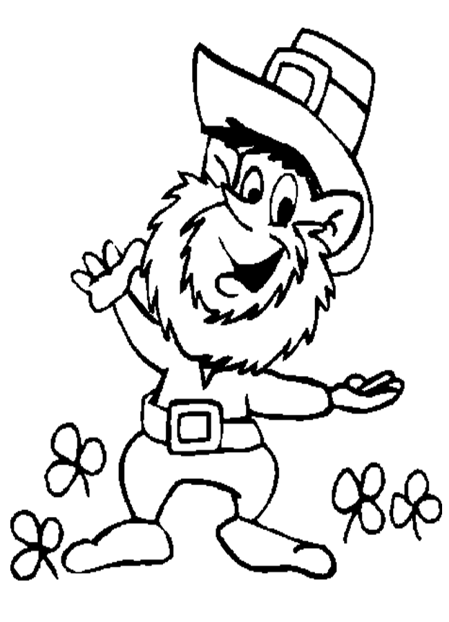 Leprechaun clipart outline. Free image download clip
