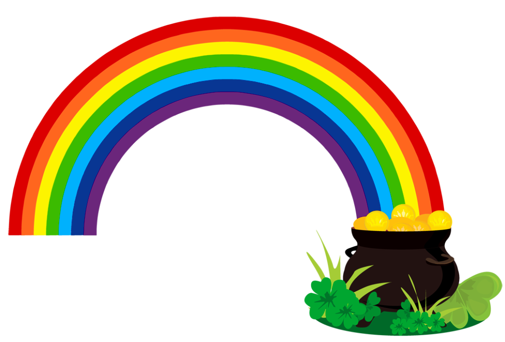 leprechaun clipart rainbow