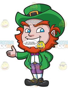 Leprechaun clipart short. A friendly and warm