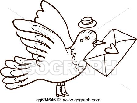 letter clipart bird