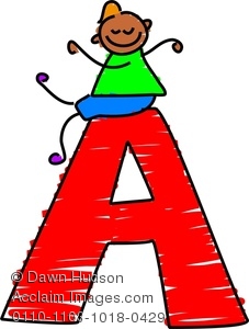 Letter clipart giant. Image of a happy