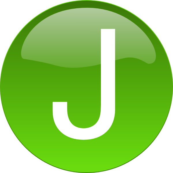 J clip art at. Letter clipart green