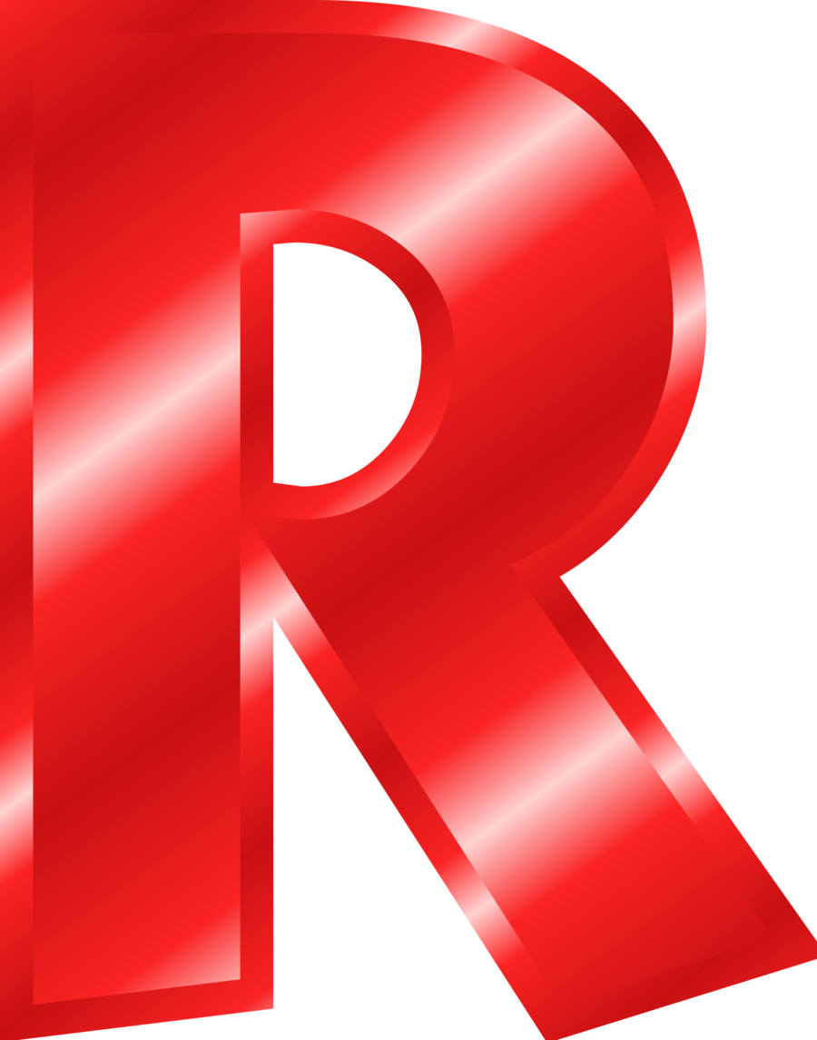 letter clipart red