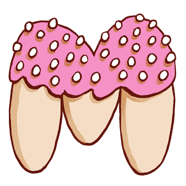 letters clipart donut