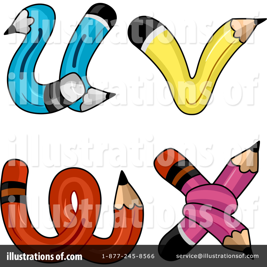 letters clipart pencil