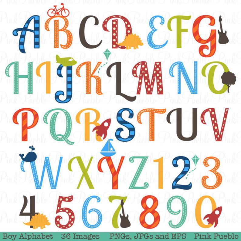 letters clipart scrapbook